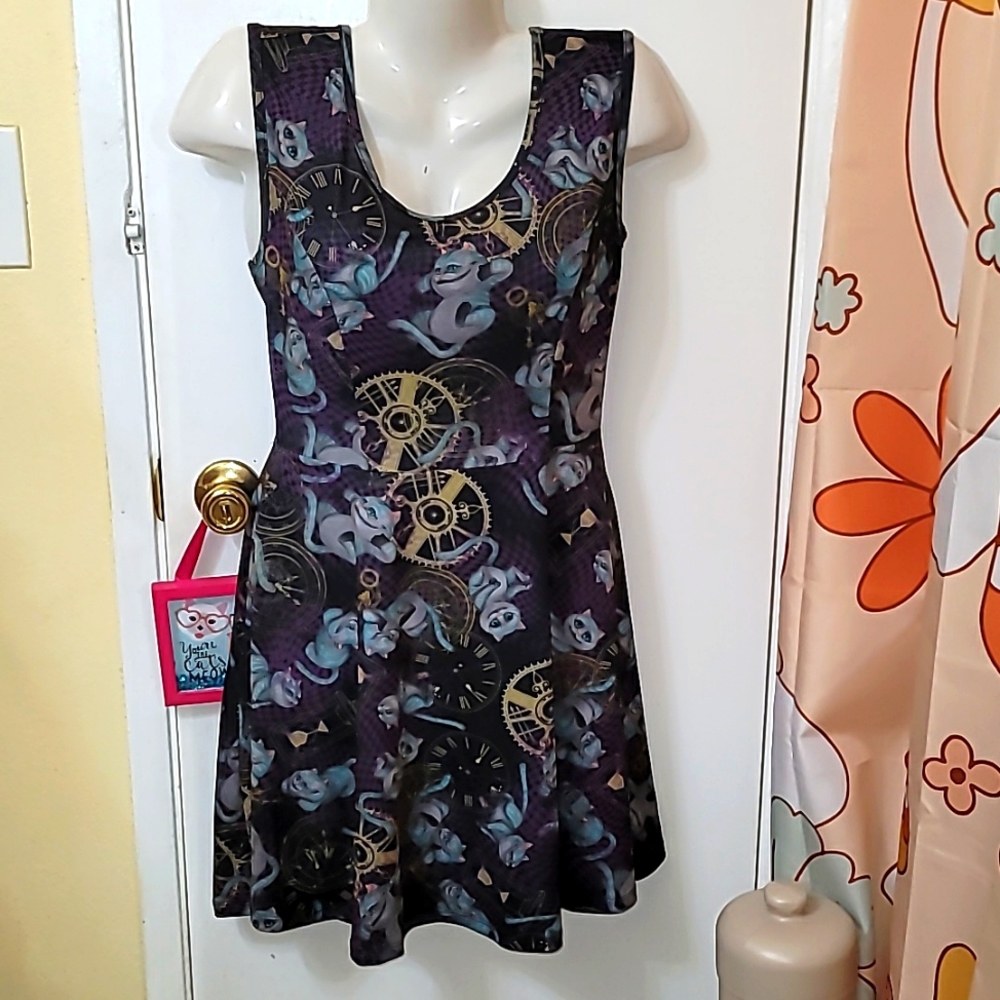 Disney Alice through the looking glass skater dress Womens Medium open back